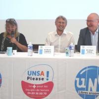 La tribune avec Sylvie Weissler, Michel Lorentz & Gilbert Steck